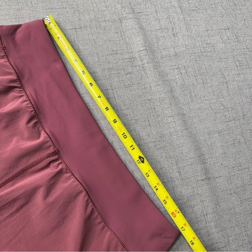 Lululemon Over & Above High Rise Train Short in Misty Merlot Size 12 - Picture 10 of 11
